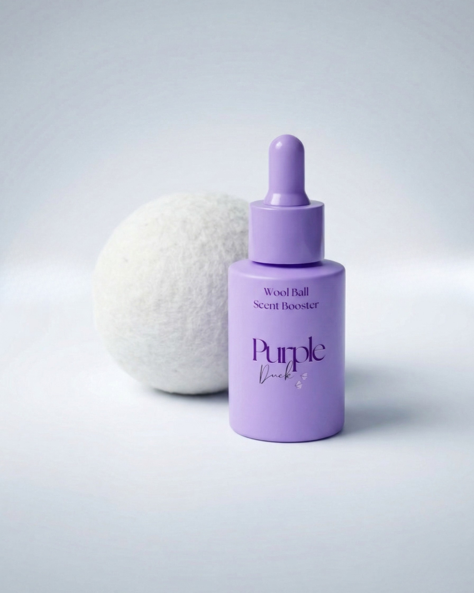 Wool Dryer Balls + 1 oz. Scent Booster - Long-Lasting Laundry Fragrance & Static Reduction