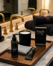 Mens Purple Duck Bundle with Body Wash, Hand Lotion, Sample Cologneand candle